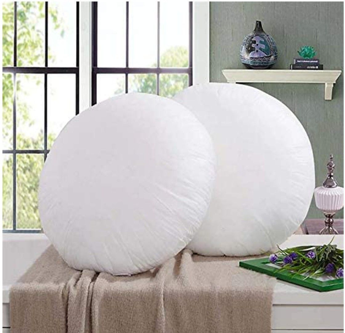 REAL COMFORT FIBRE ROUND CUSHIONS SET PACK OF 5 Polyester Fibre Smiley Cushion Pack of 5-image-30