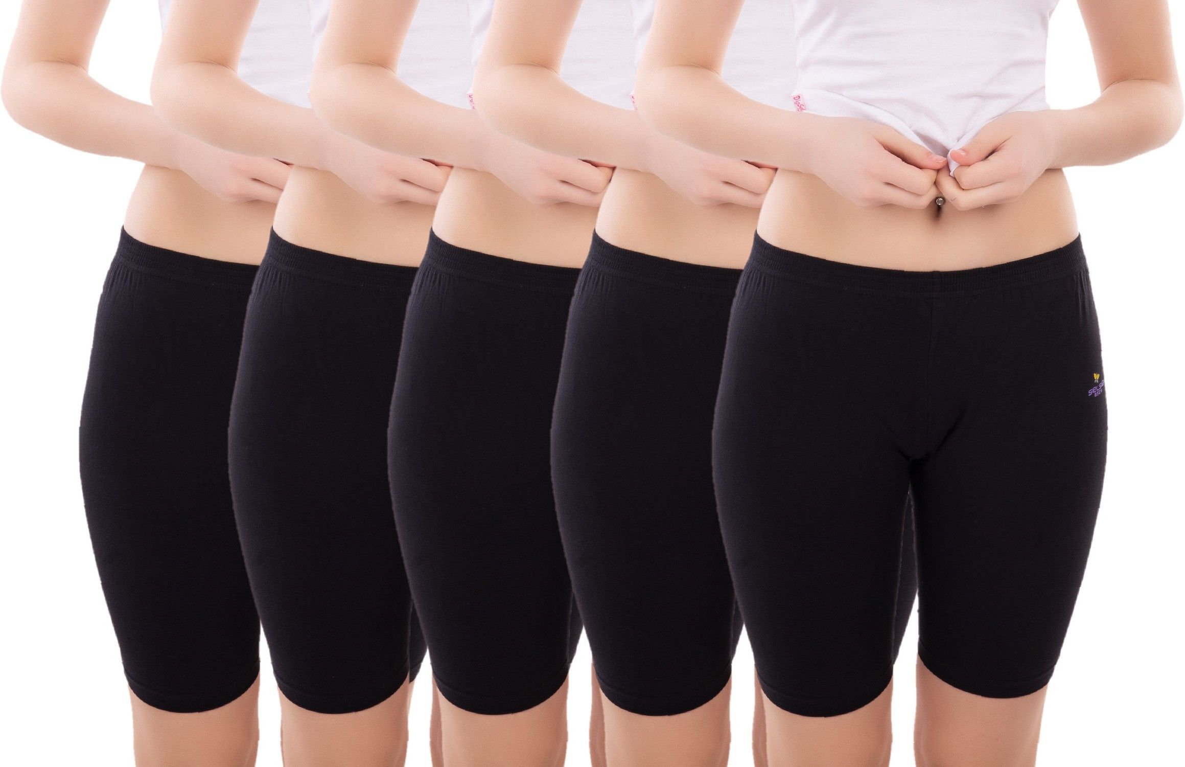 digsel cottons Solid Women Black Tights-picture-15