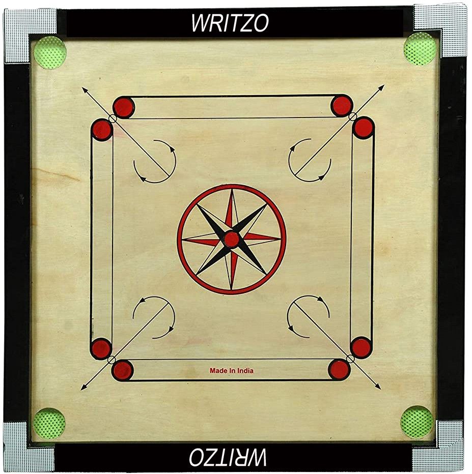 Gloss Finish Carrom Board with Coins, Striker & Powder 20inch Carrom Board 2 inch Carrom Board-image-19