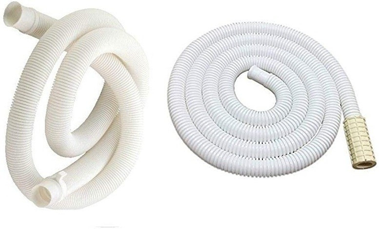 new ware 3 Meter Washing machine Semi Inlet pipe With Outlet Pipe For Drain/Extension/Outlet Hose Pipe For Semi Automatic Washing Machine Pipe (Inlet+Outlet) Size-Both 3 Meter Combo Hose Pipe image 1