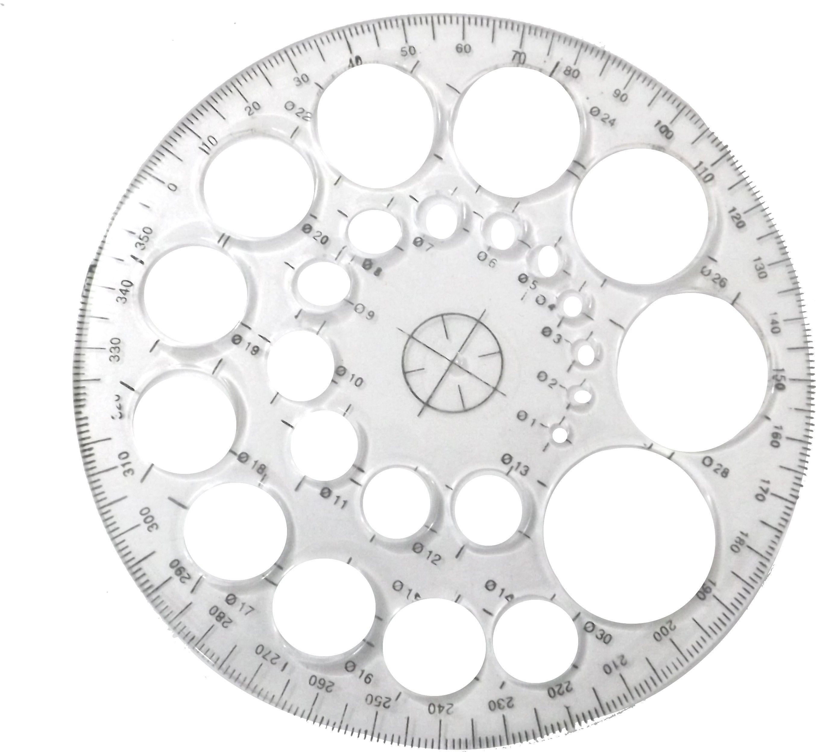 PROTECTOR CIRCLE SCALE 360 DEGREE Ruler