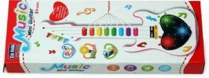 kmc kidoz mini guitar keyboard electronic toy children toys music kids music instrument toys,Plastic (pack of 1 pcs)-Multi color-picture-26
