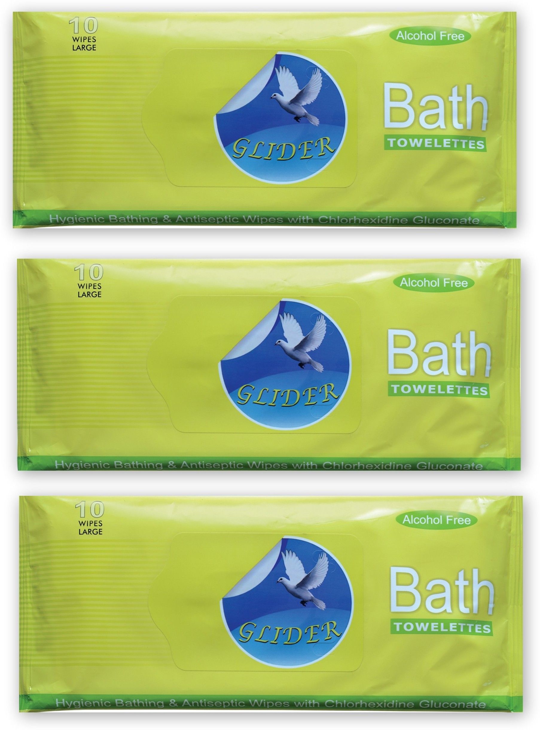 Bed Bath Wipes, Enriched with Aloe Vera and Vitamin E (Pack of 3) 30 Wipes