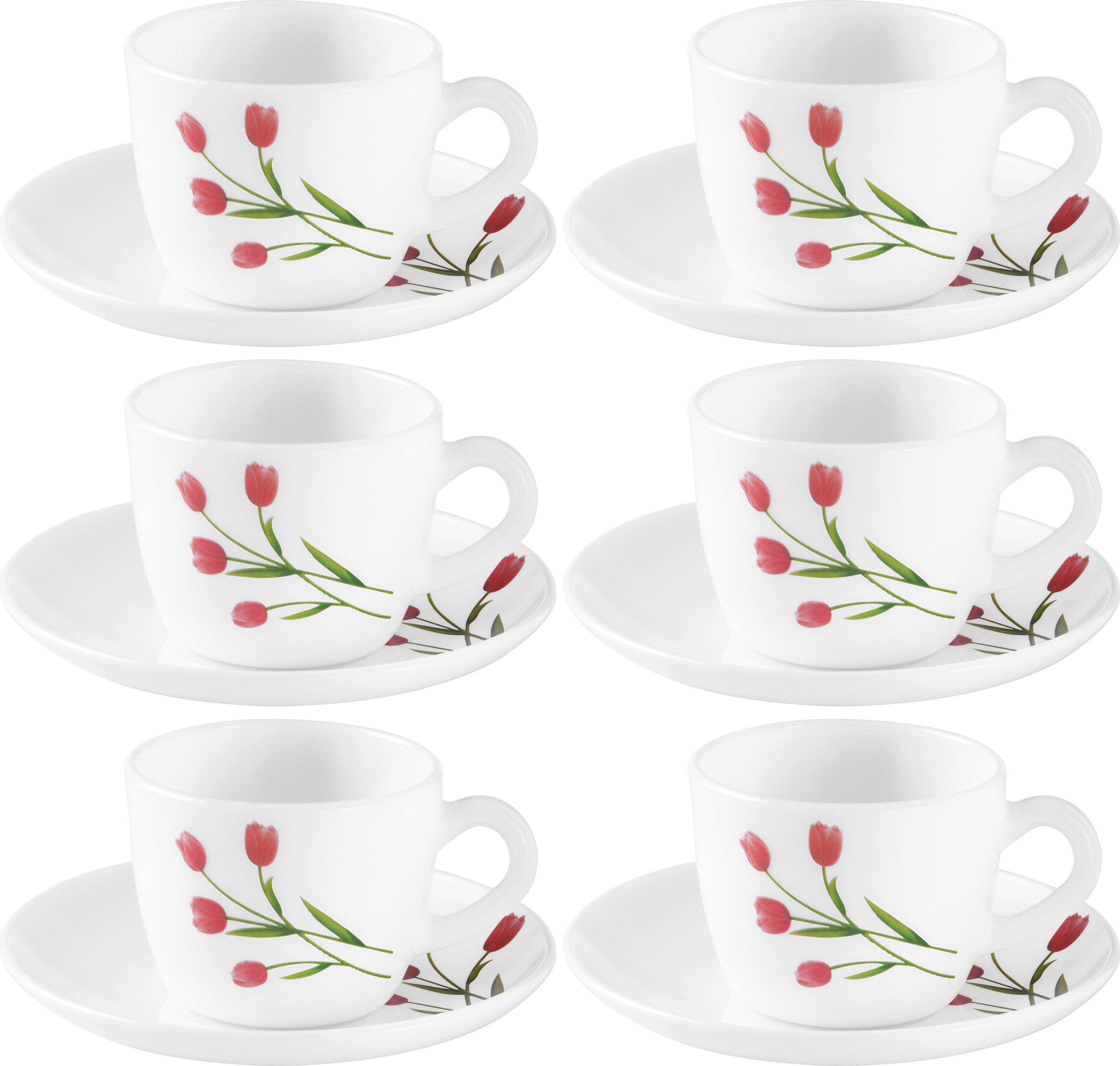 Pack of 12 Opalware Radiant Curves