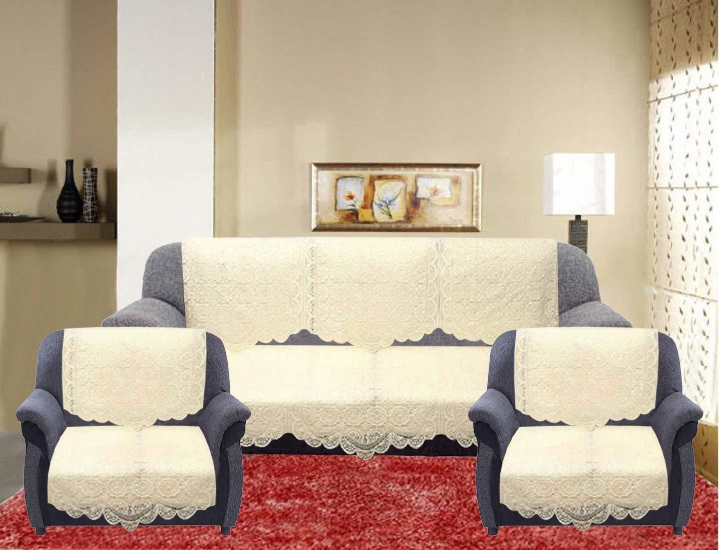 ag creations 5S Sofa Cover Cream 10 Pieces Sofa Fabric-picture-17