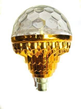 Rotating White Plastic and Metal RGB Crystal Ball Led Bulb golden jumbo Single Disco Ball-image-31