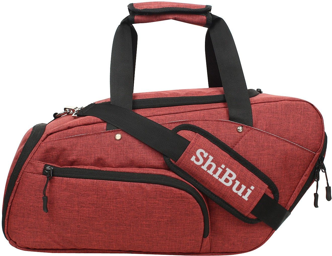 15 L Hand Duffel Bag - Gym Bag Sports Duffle Bag with Shoes Compartment Waterproof Large Travel Duffel Bags Weekender Overnight Bag for Men Women (20 * 9 * 9.5 inch) (Maroon) - Red - Regular Capacity-image-41