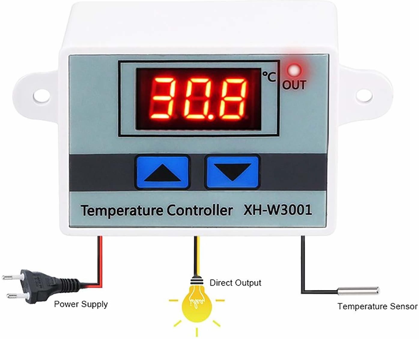 INDOUS W3001 DC 24V 240W DIGITAL LED TEMPERATURE CONTROLLER THERMOSTAT CONTROL SWITCH Multipurpose Controller-image-40