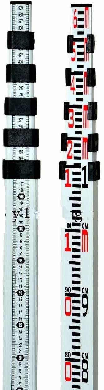 genric Aluminum Leveling Staff - 6m 5 Sections - Light Weight – Free canvas cover for ease in storage and transportation – for Auto level (6m) Height Gauge-picture-11