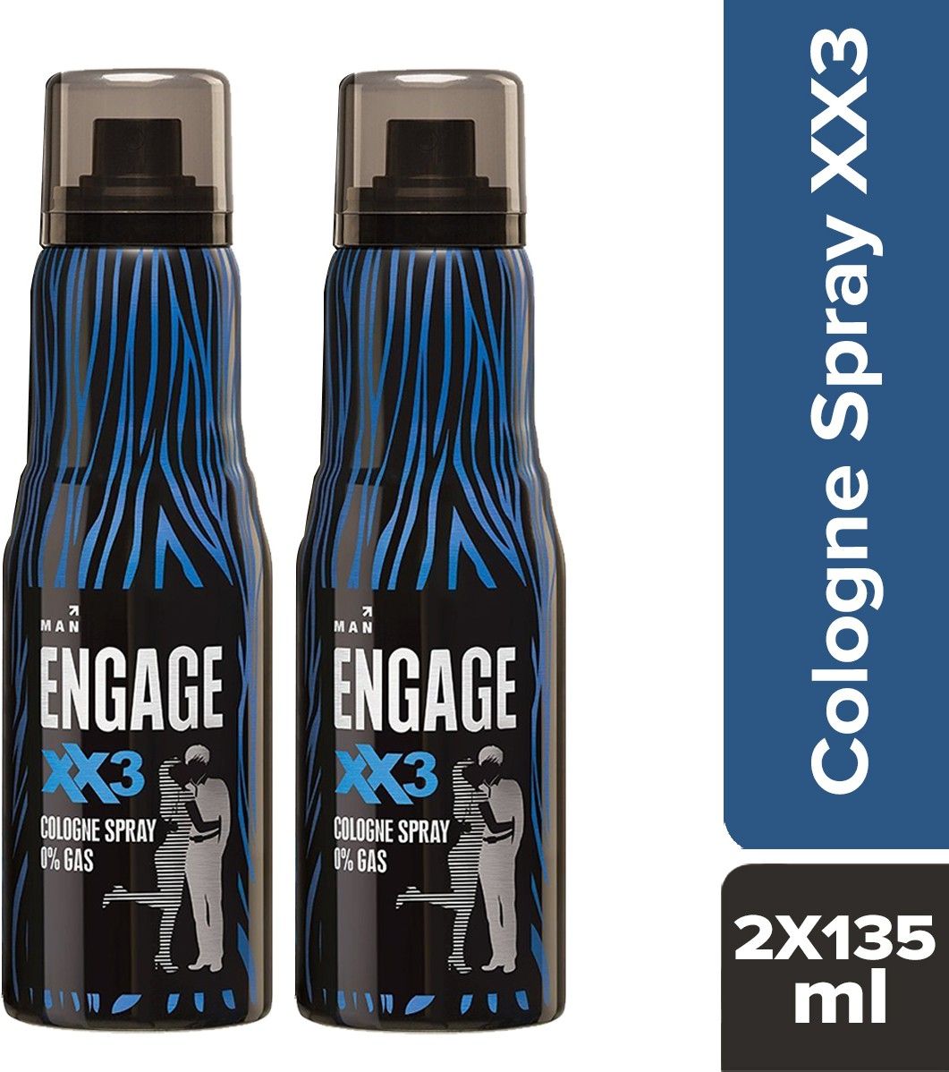 engage XX3 Cologne Spray, Perfume Body Spray for Men, Skin Friendly, Deodorant Spray - For Men-picture-28