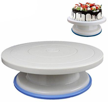 fitaza Cake Decorating Rotating Cake Turntable Revolving Cake Stand Sugarcraft Plastic Cake Server image 1