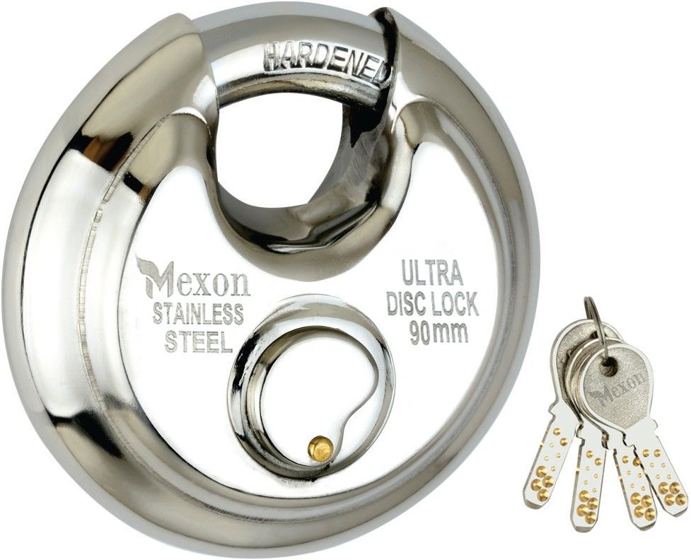 STAINLEES DISC LOCK 90 MM NEXT GENRATION ADVANCE COMPUTERIZED MICRO 4 KEY Padlock-image-23