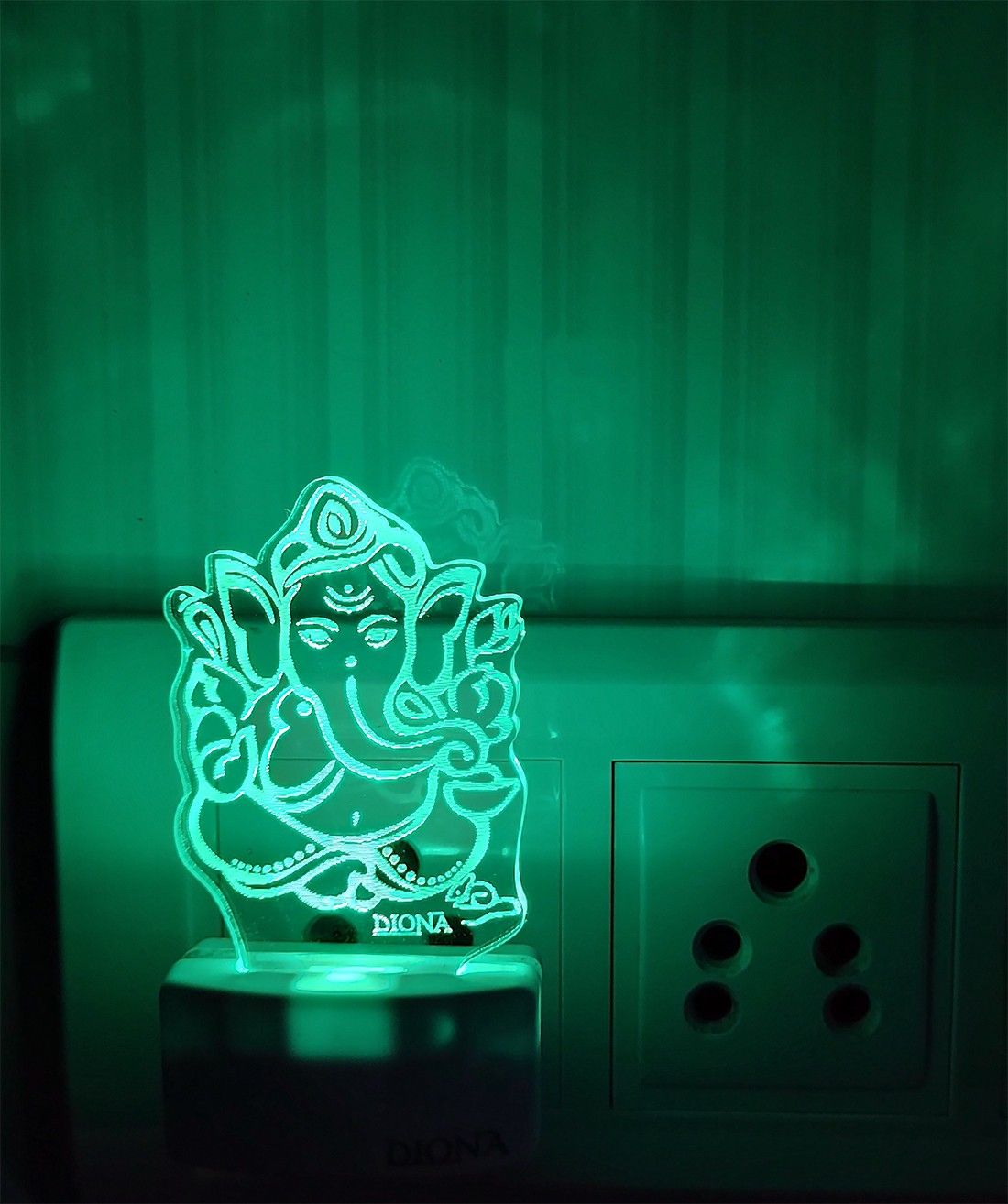Ganesh 3D 7 Colour Changing Portable Acrylic LED Multi Colour Night Lamp Corporate Gifts Home Decor Night Light Night Lamp-image-3