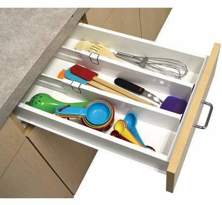 virza trade 2 pcs Adjustable Expandable Drawer dividers for Kitchen Office Wardrobe Cloth innerware Storage Organizer, Drawer Separator for Kitchen Cloth Stationary Drawer Divider Drawer Divider-picture-26