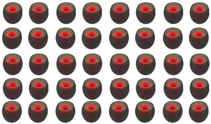 QWEEZER Premium Quality Silicon and Light weight Ear Tips For All Men & Women ( Pack Of 20 Pair) ( 40 Pcs) Silicone replacement In The Ear Headphone Cushion-image-29