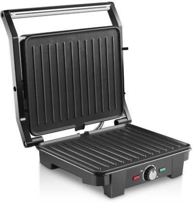 Jumbo Griller 4 Slice Grill & Bbq With Timer 2000-Watt Grill (Black, Silver) 2000 W Pop Up Toaster