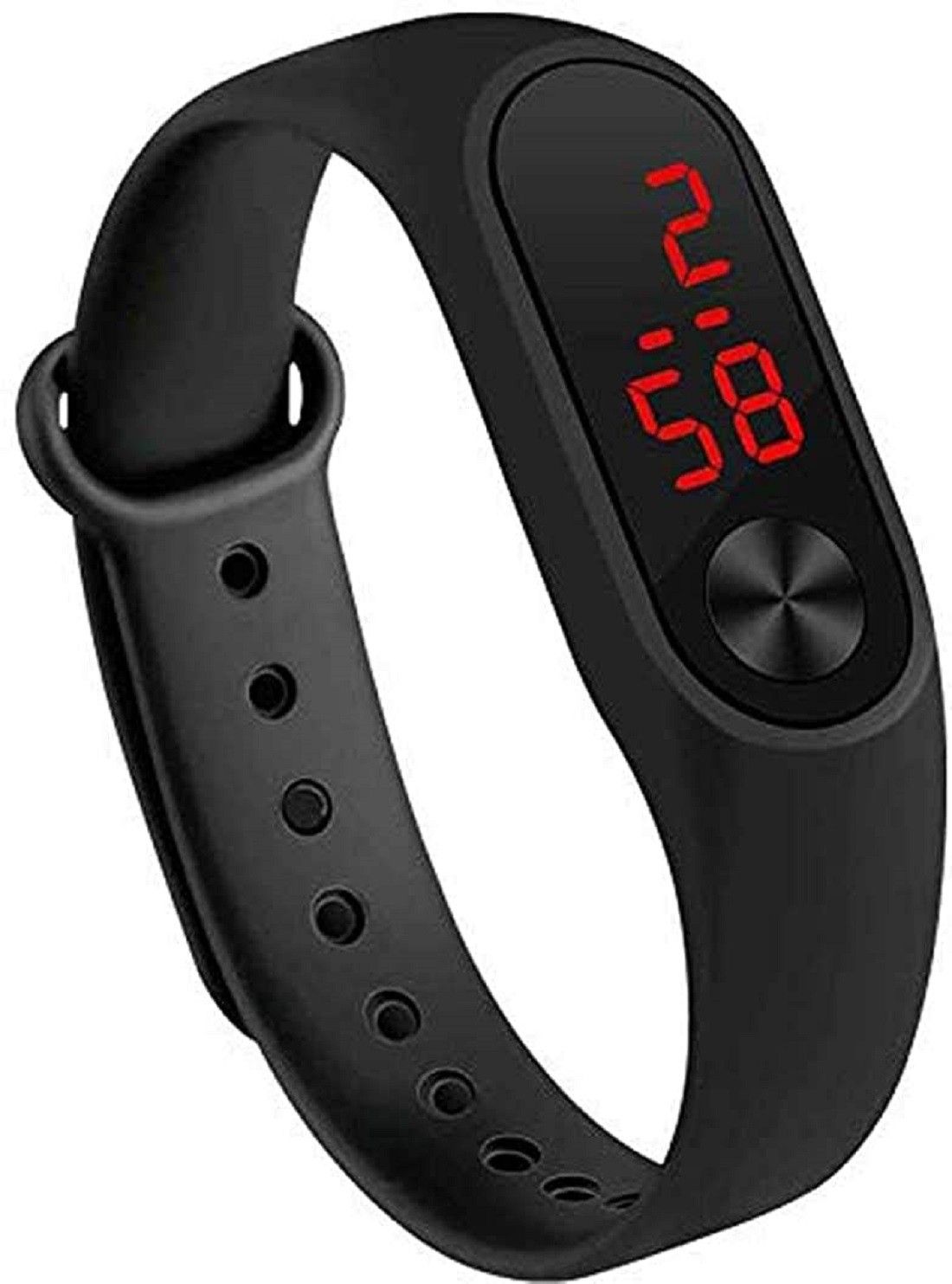 Moana M2 Black LED Band Unisex Watch For Kids-picture-10