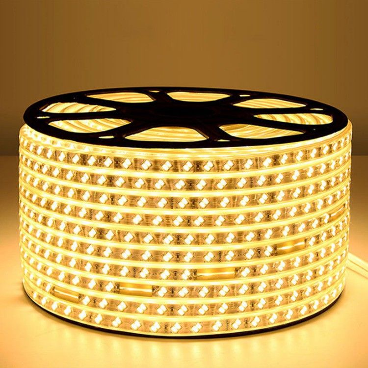 hybrix LED Strip Ceiling Cove Rope Light, (10 Mtr.) Double Row (120 LED Per Mtr), Waterproof IP67 & Flexible With Adaptor/Connector, 220v AC, Super Bright Natural Warm White Color Recessed Ceiling Lamp-picture-32
