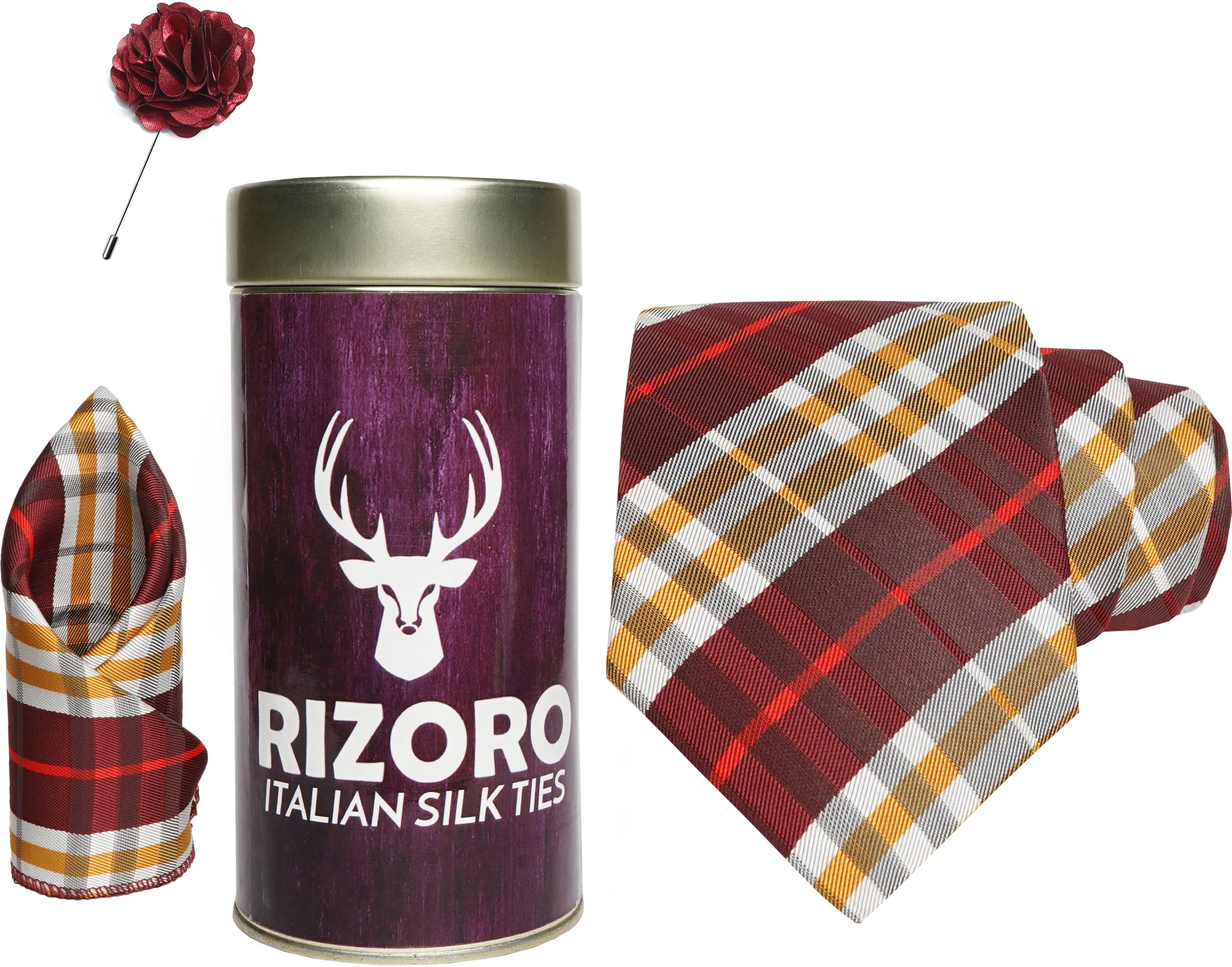 RIZORO Satin Cufflink & Tie Pin Set-picture-21
