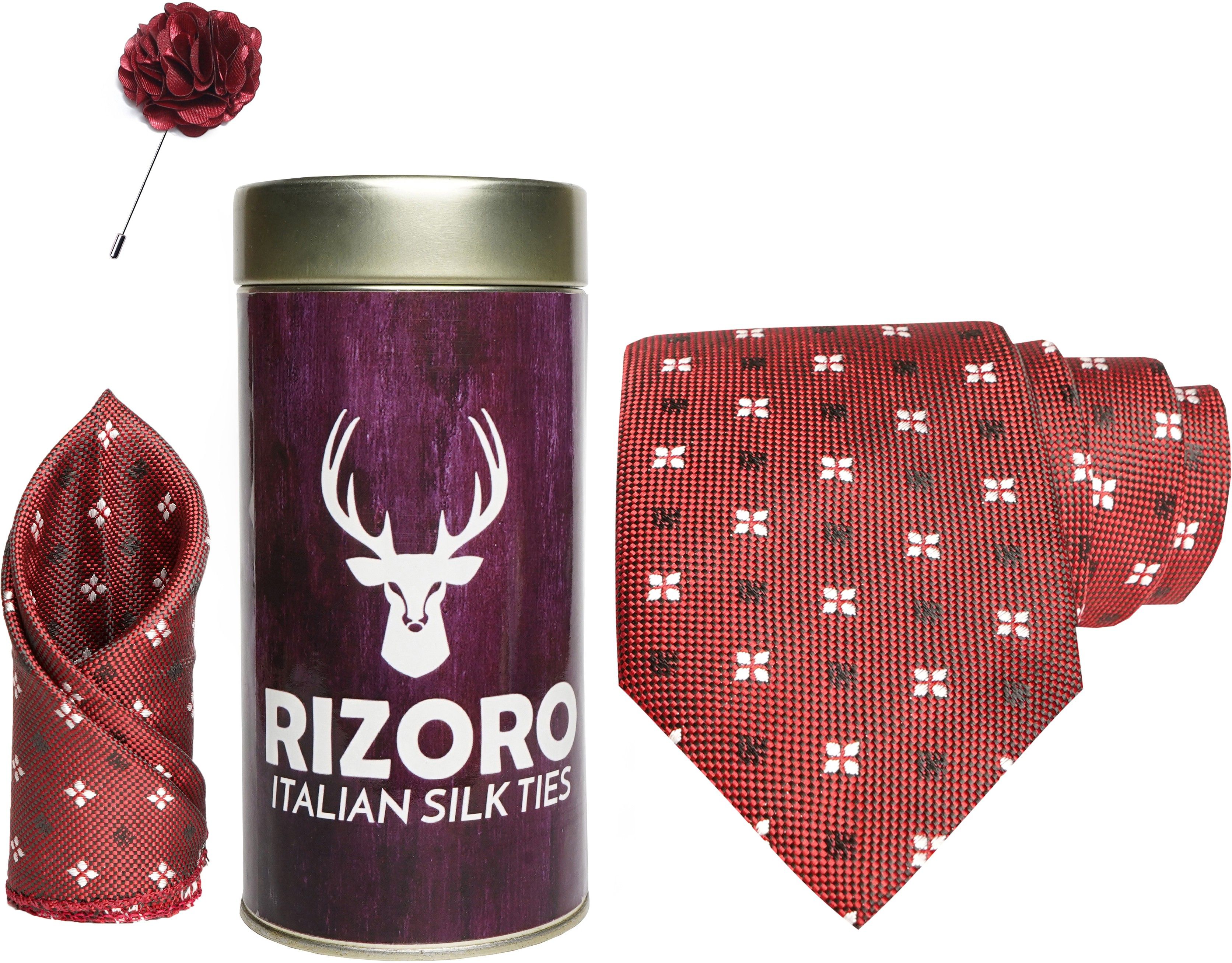 RIZORO Satin Cufflink & Tie Pin Set-picture-25