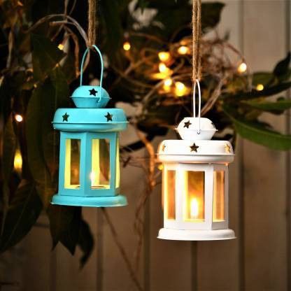 arsalan Multicolor Iron Hanging Lantern-picture-27