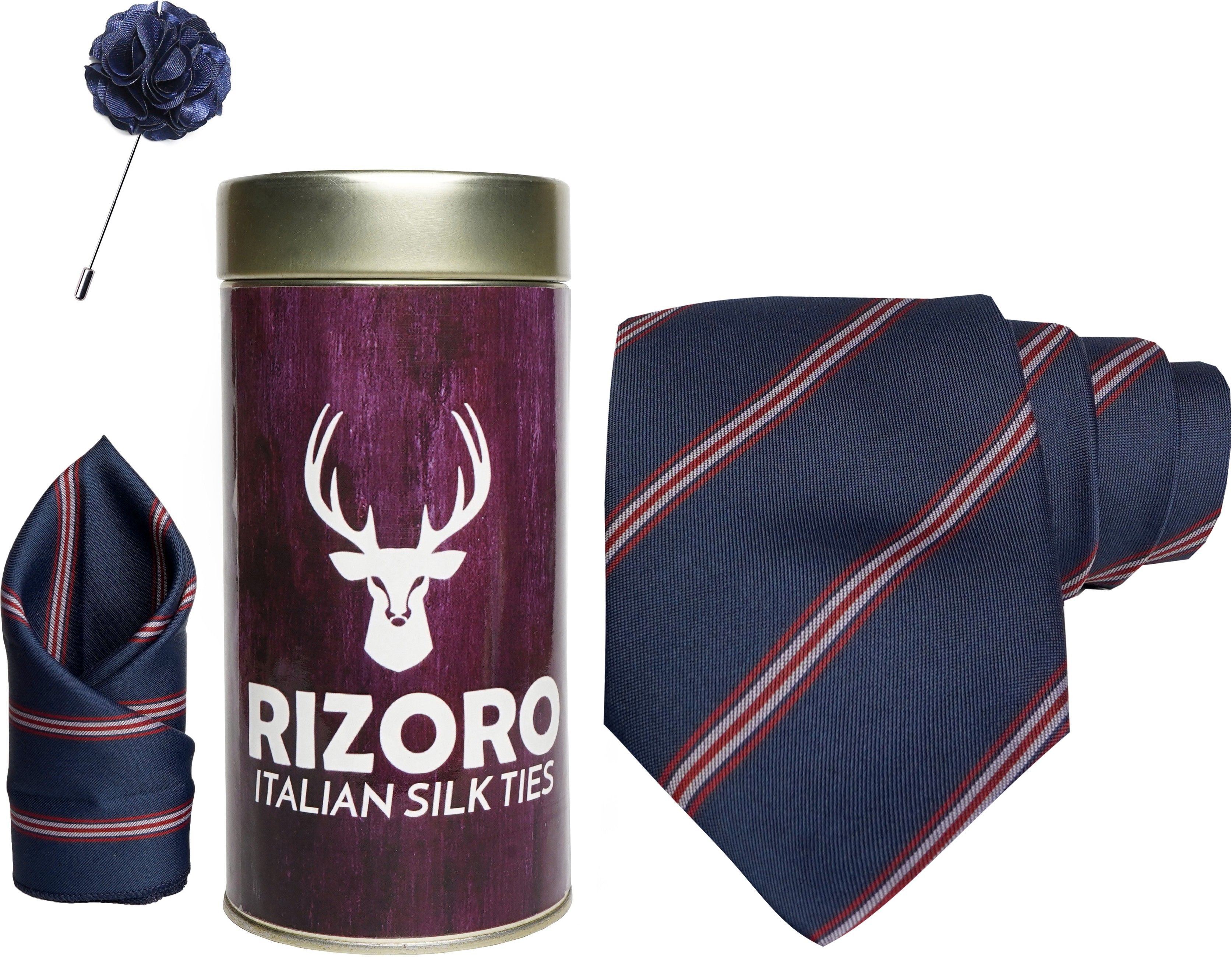 RIZORO Satin Cufflink & Tie Pin Set-picture-17