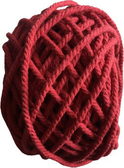 bright home decor 2MM Peach Color Twisted Cotton Rope of 50 Meter Red image 1