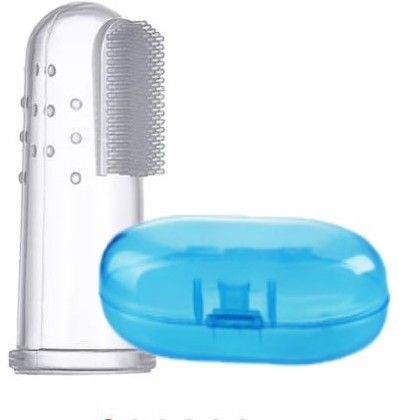 tiny tycoonz Baby Silicone Finger Toothbrush with Storage Box, Extra soft toothbrush for 4 months to 3 years baby Ultra Soft Toothbrush-picture-10