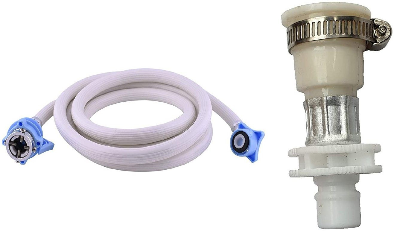 new ware 2 Meter hose inlet pipe for Top Loading Fully Automatic Washing Machine With Inlet Hose Faucet Water Tap Adapter Connector Hose Pipe image 1