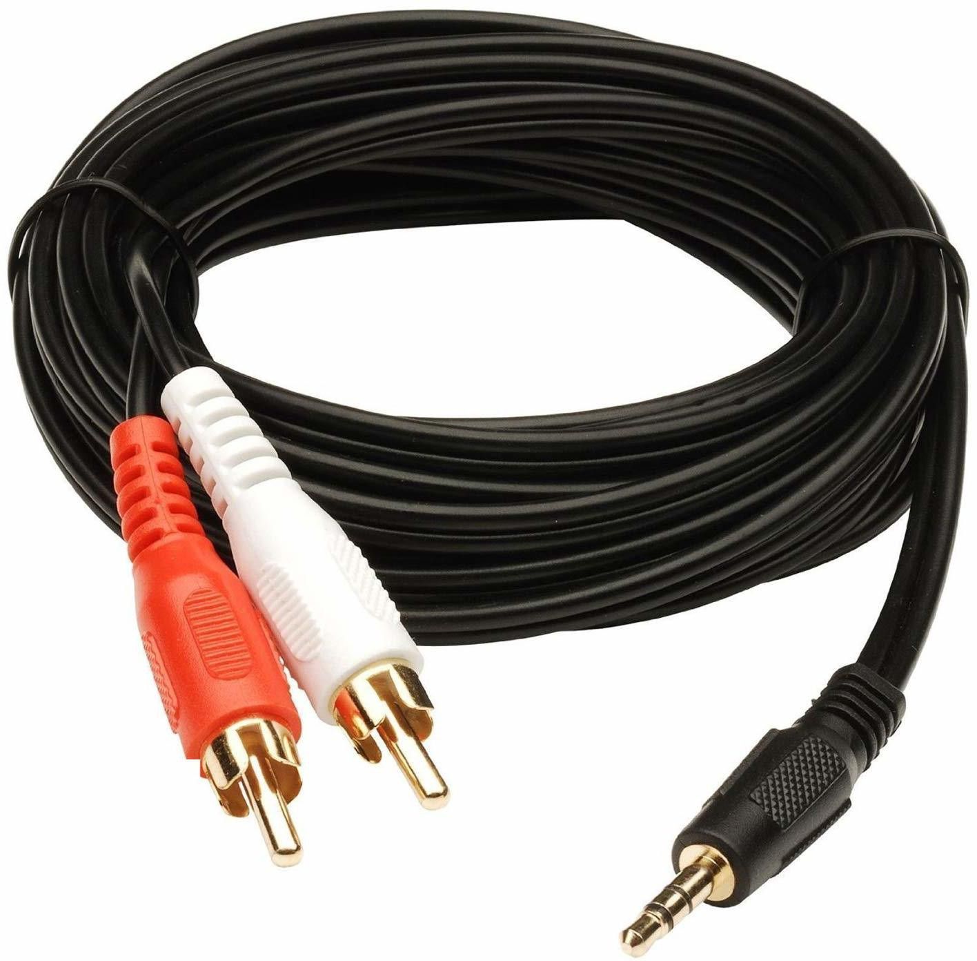 CUDU TV-out Cable 3.5mm to 2-Male RCA Cable/Stereo Audio Cable (1.5 Meter)-picture-25