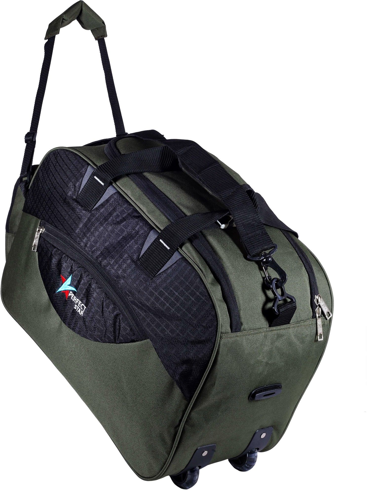 55 L Gym Duffel Bag - Hand Duffel Bag-Light Weight Small Travel Duffel Bag High-Quality Luggage Bag - Green-image-38
