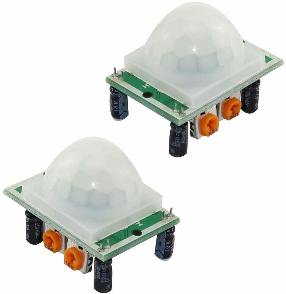 cam cart HC SR501 HC-SR501 Adjust Infrared IR PIR Motion Sensor ( Pack of 2 ) Power Supply Electronic Hobby Kit image 1