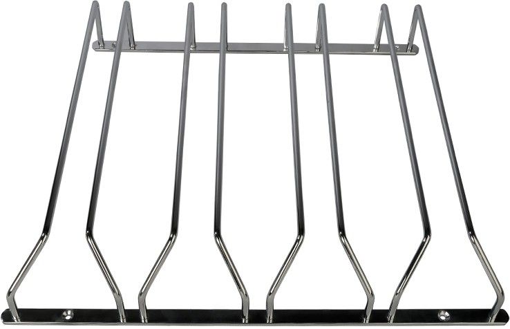 4 Rows Wine Glass Rack in Chrome Finish (Under Cabinet Wine Glass Holder) (Hanging Rack Wine Glass) (Goblet Storage Hanger) (Stemware Organizer) (Rack for Bar Kitchen) (WDA-GR-3) Iron Wine Rack-image-10