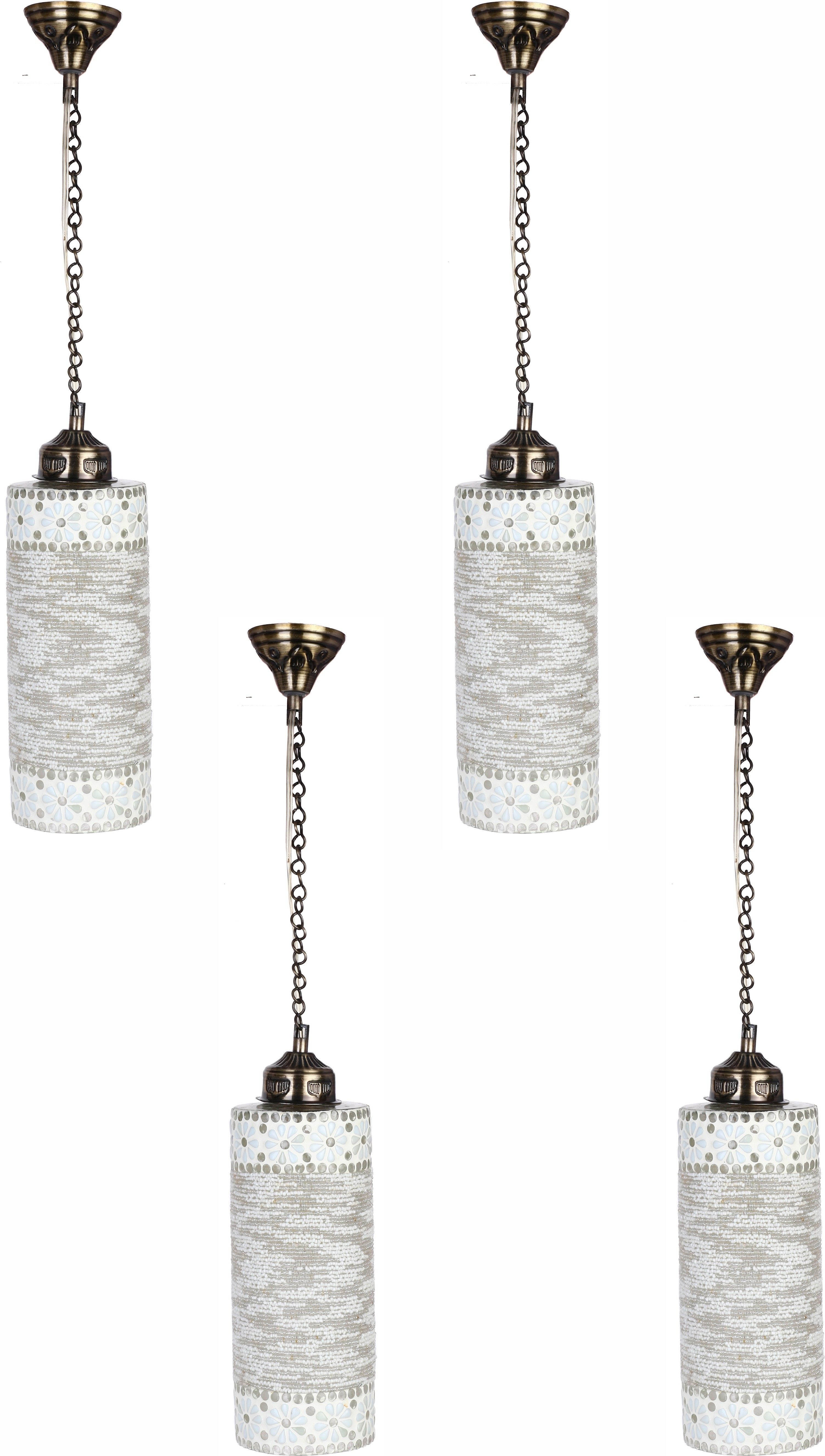 1st time Hand Decorative Mozac Pendant Hanging Ceiling Lamp Light Ornamented With Chips & Beads For Magical Lighting (Set Of Four)AR-41 Pendant Lamp Ceiling Lamp-picture-32