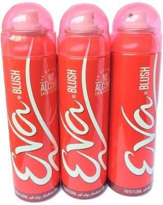 eva RED BLUSH PACK OF 3 Deodorant Spray - For Women-picture-28