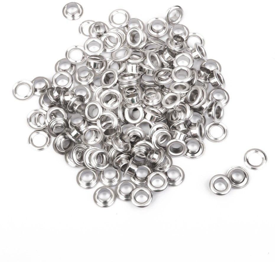 zenith Eyelet Copper Grommet Hole Rivets Set of 100 (Silver) Rivet-picture-15