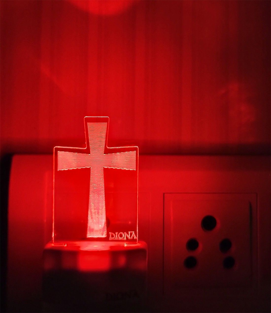 Christian Cross Symbol 3D Illusion LED Night Lamp Illusion Home Decor Acrylic 7Colour Changing Light Christmas Gifts wall night light Christmas gift Church Table Desk Lamp Wall Night Lamp-image-5