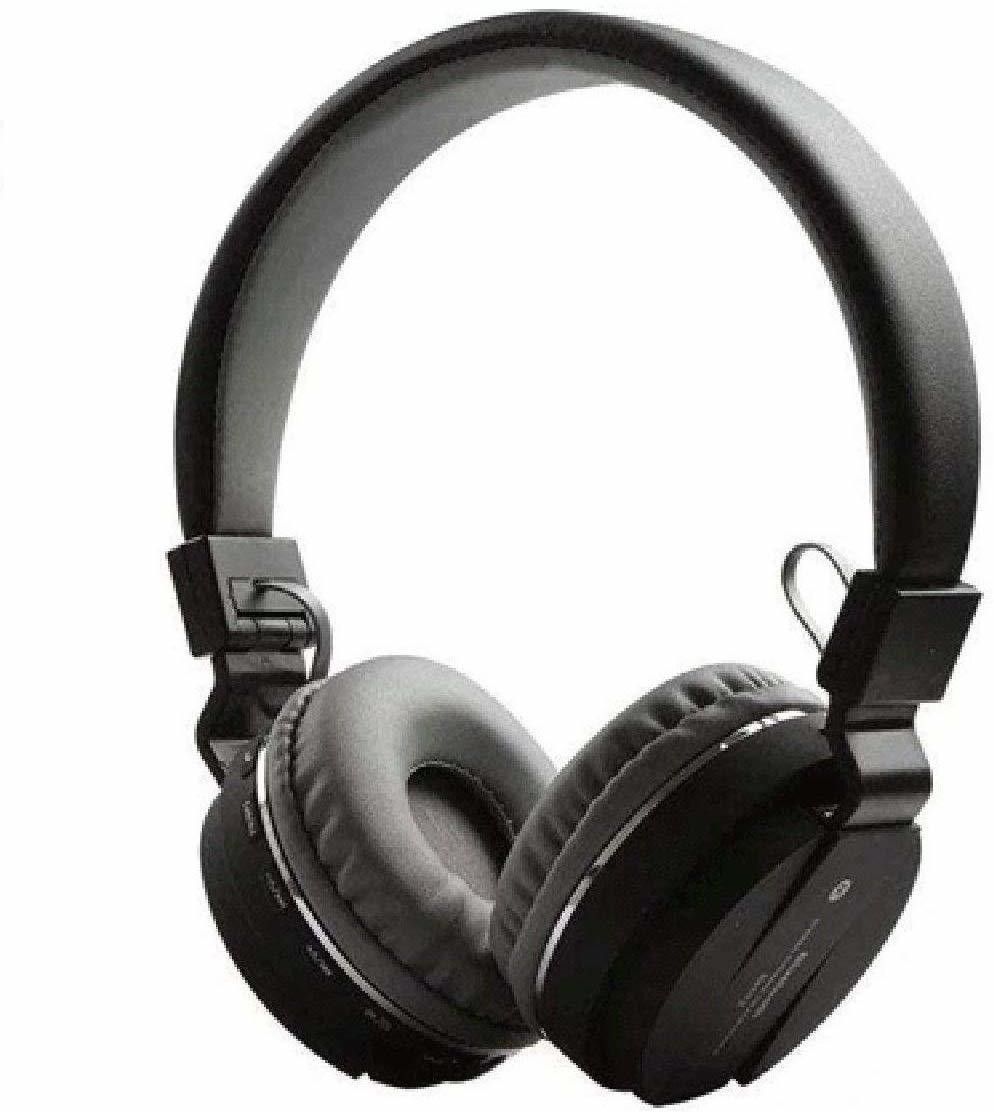 design studio Wireless Headphone - FM, Card Slot & Mic (Black) Bluetooth & Wired Headset-picture-10
