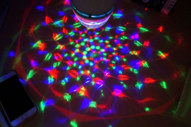 Best Quality Multi Colour LED Light Crystal Rotating Bulb Magic Disco LED Light,LED Rotating Bulb Light Night Lamp for Party/Home Decoration Single Disco Ball