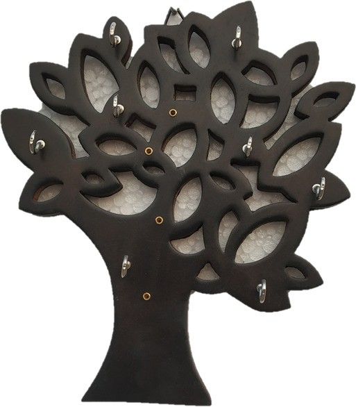 Wooden Wall mount Floating key hanging tree design key holder Wood Key Holder-image-1