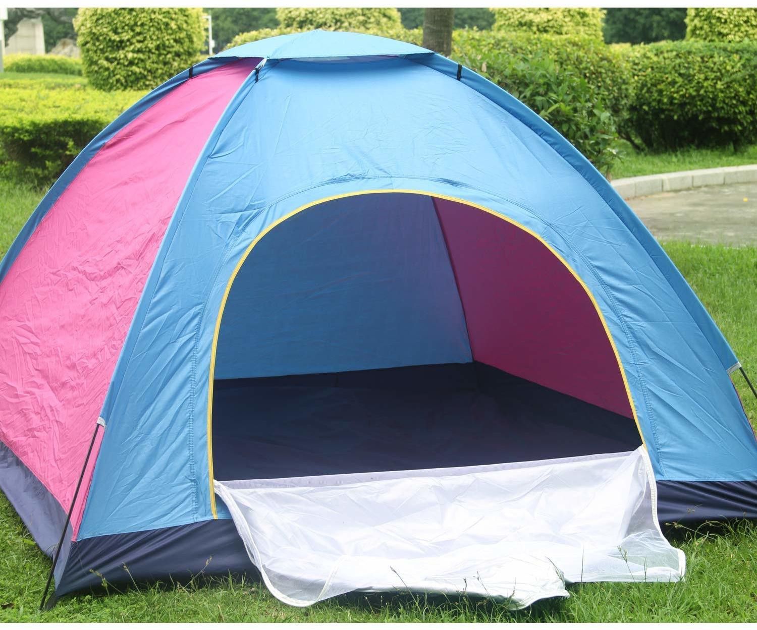 6 Person Family Camping Tent Large-Easy Set up Waterproof Portable Plastic Tent - For 6 Persons-image-11