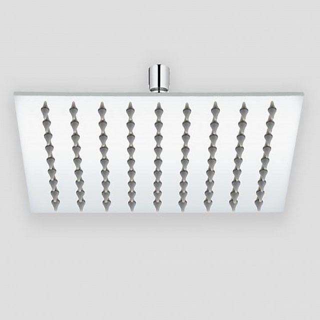 SmartBuy Stainless Steel 6"x6" Ultra Slim Square Rain Shower Head without Arm Fixed Mount