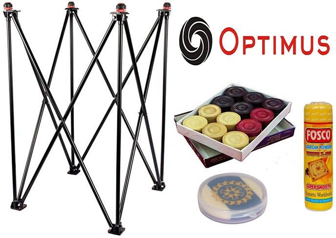® Carrom Board Stand(Adjustable)Coins Disco Powder 1 Striker For-All Size Carrom Carrom Pawns-image-3