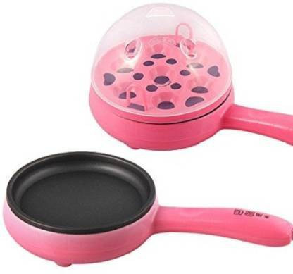 siya infotech Multi-Function 2 in 1 Electric Egg Boiling Steamer Egg Frying Pan | Automatic Off with Egg Boiler Machine Non-Stick Egg Cooker (Multicolor, 7 Eggs) HANDLE BOILER Egg Cooker image 1