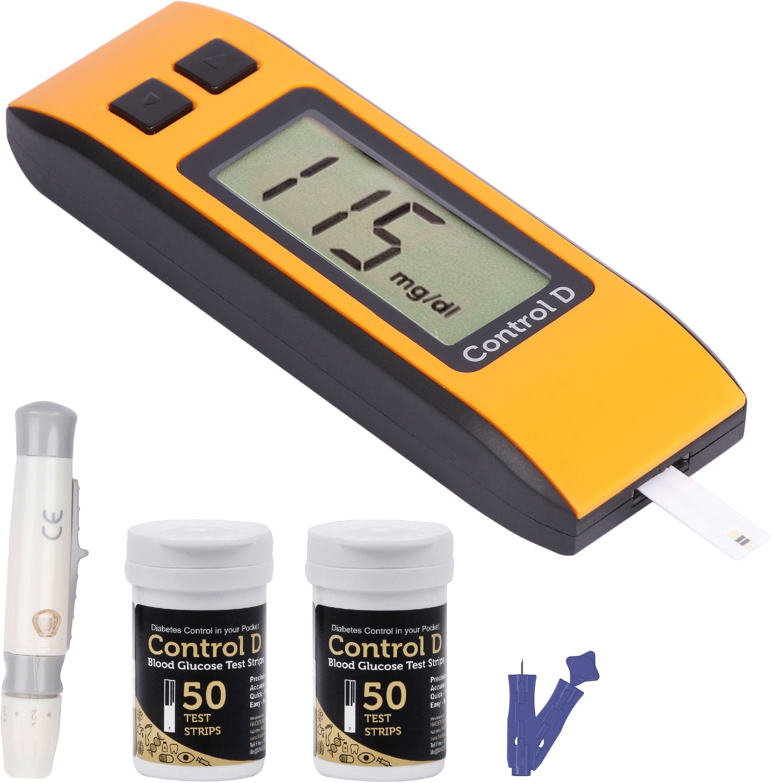 Orange 100 Strips & Glucometer-image-23