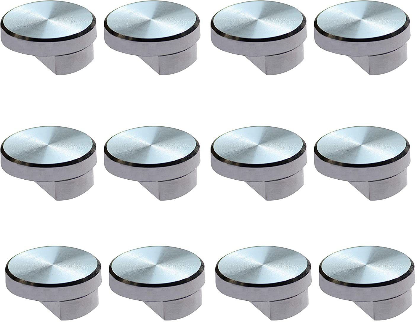 atlantic Fully Brass Half Round Mirror Glass Bracket Holder 6mm | Chrome Finish | Wall Mounted | Pack of 12 Piece Brass Glass Holder-picture-19