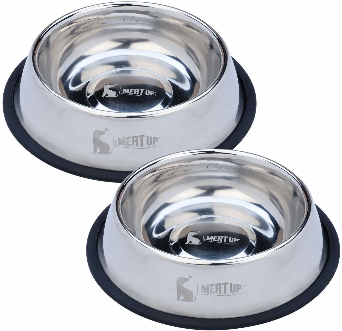 Dog Feeding Bowl Round Stainless Steel Pet Bowl-image-25