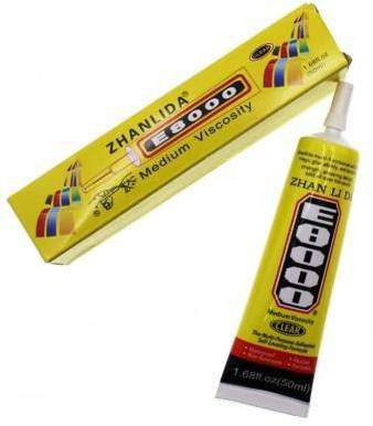 toughway E-8000 Glue Multi-Purpose Transparent Adhesive (1.68 fl Oz/ 50ml) Glue image 1
