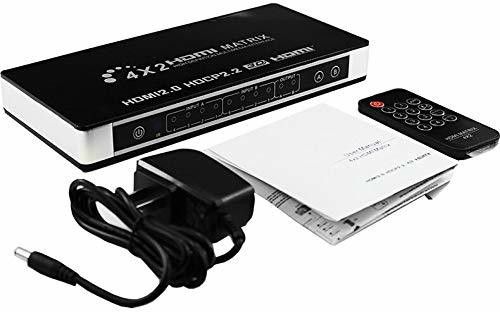 Tobo TV-out Cable HDMI 2.0 Matrix 4X2 4K 60Hz HDCP 2.2 EDID Control HDMI Switcher TD-425H-image-44