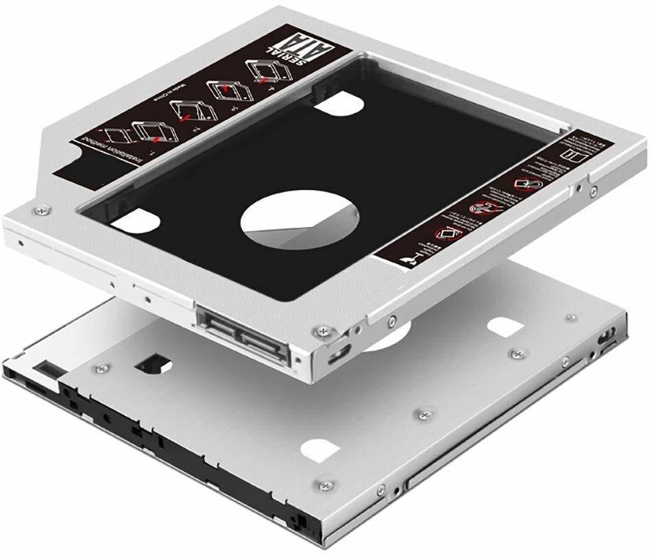 GIPTIP SATA 2nd HDD 12.7 MM CADDY CD/DVD-ROM to Expanded Data Storage for All PC/Laptop 2.5 inch 12.7MM Universal HDD Caddy Internal Hard Drive Enclosure-image-38
